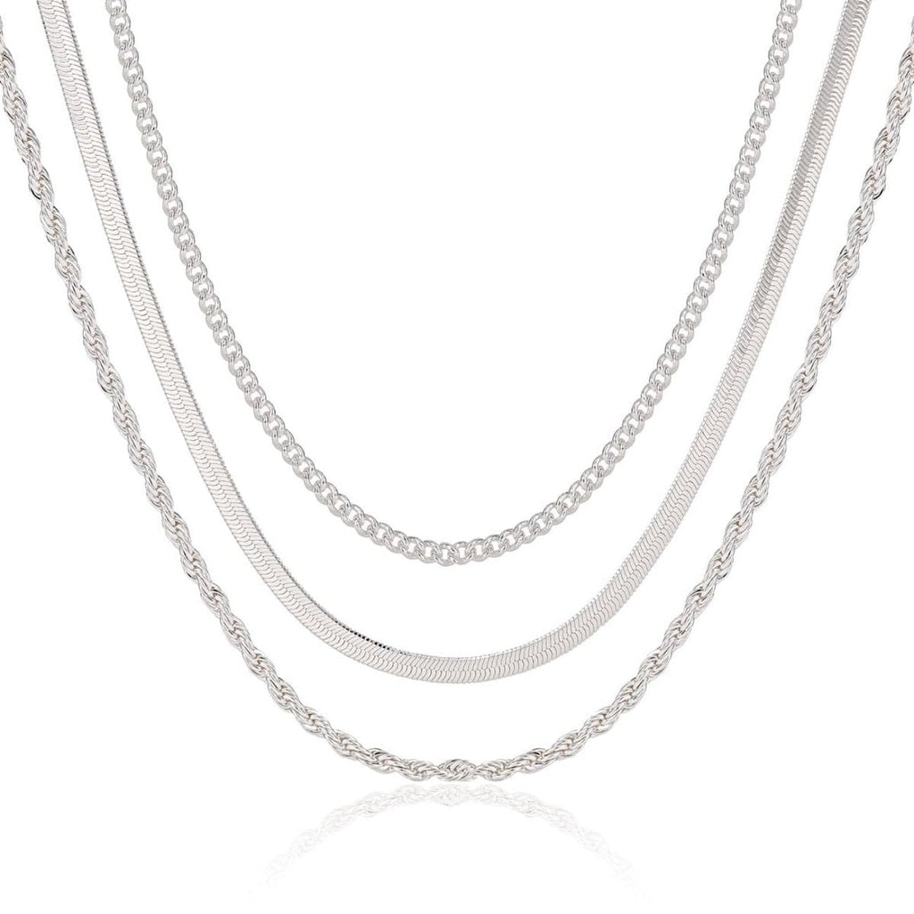 Zarte geschichtete Cuba Twist Halsketten | Shop Nory