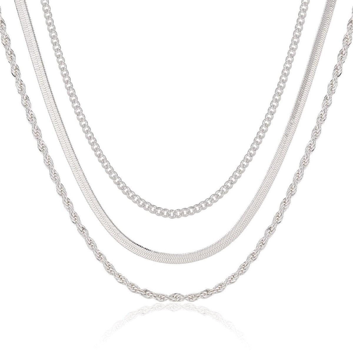 Zarte geschichtete Cuba Twist Halsketten | Shop Nory