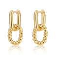 Zarte Twist Huggie Hoop Ohrringe | Shop Nory