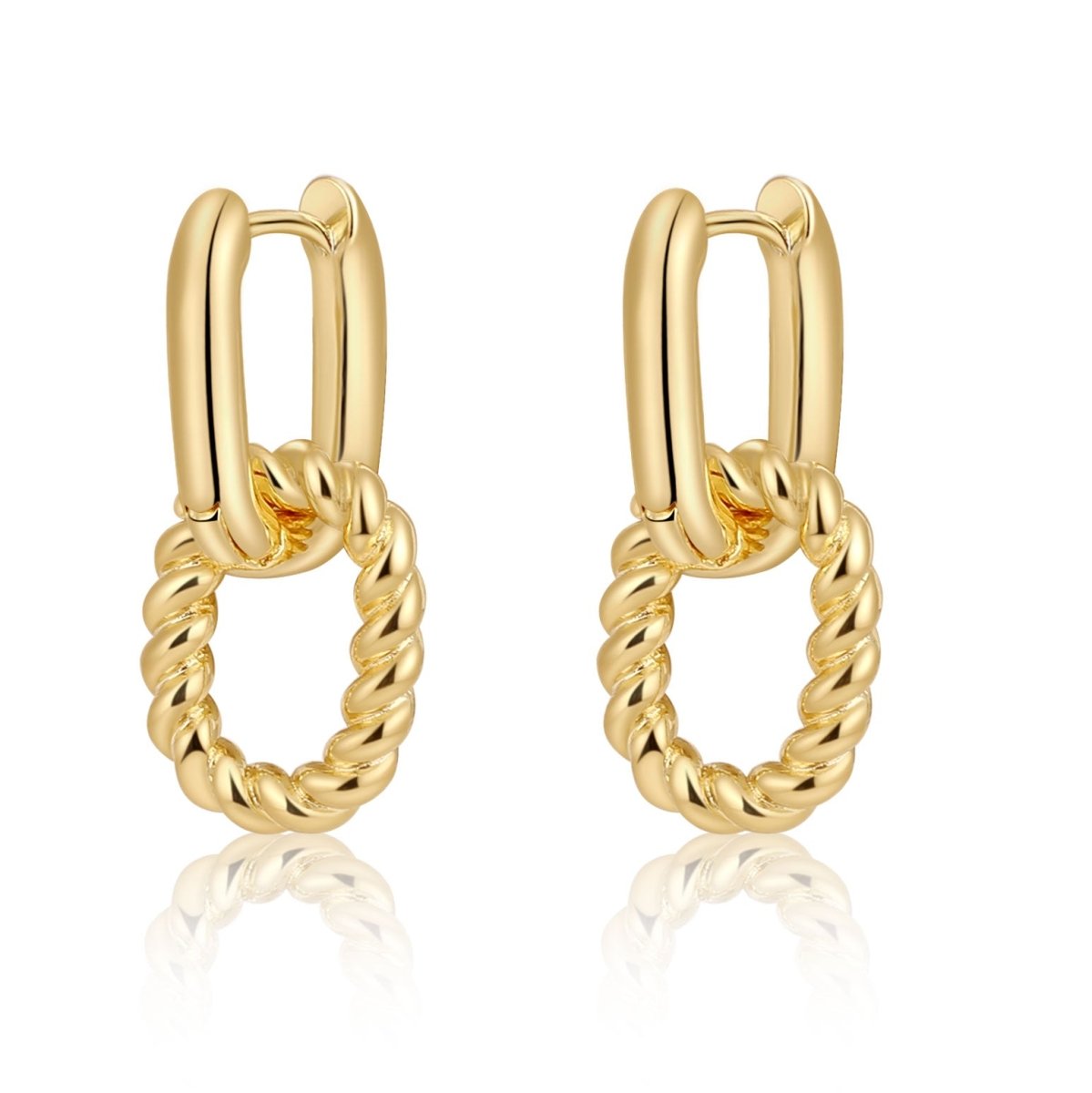 Zarte Twist Huggie Hoop Ohrringe | Shop Nory