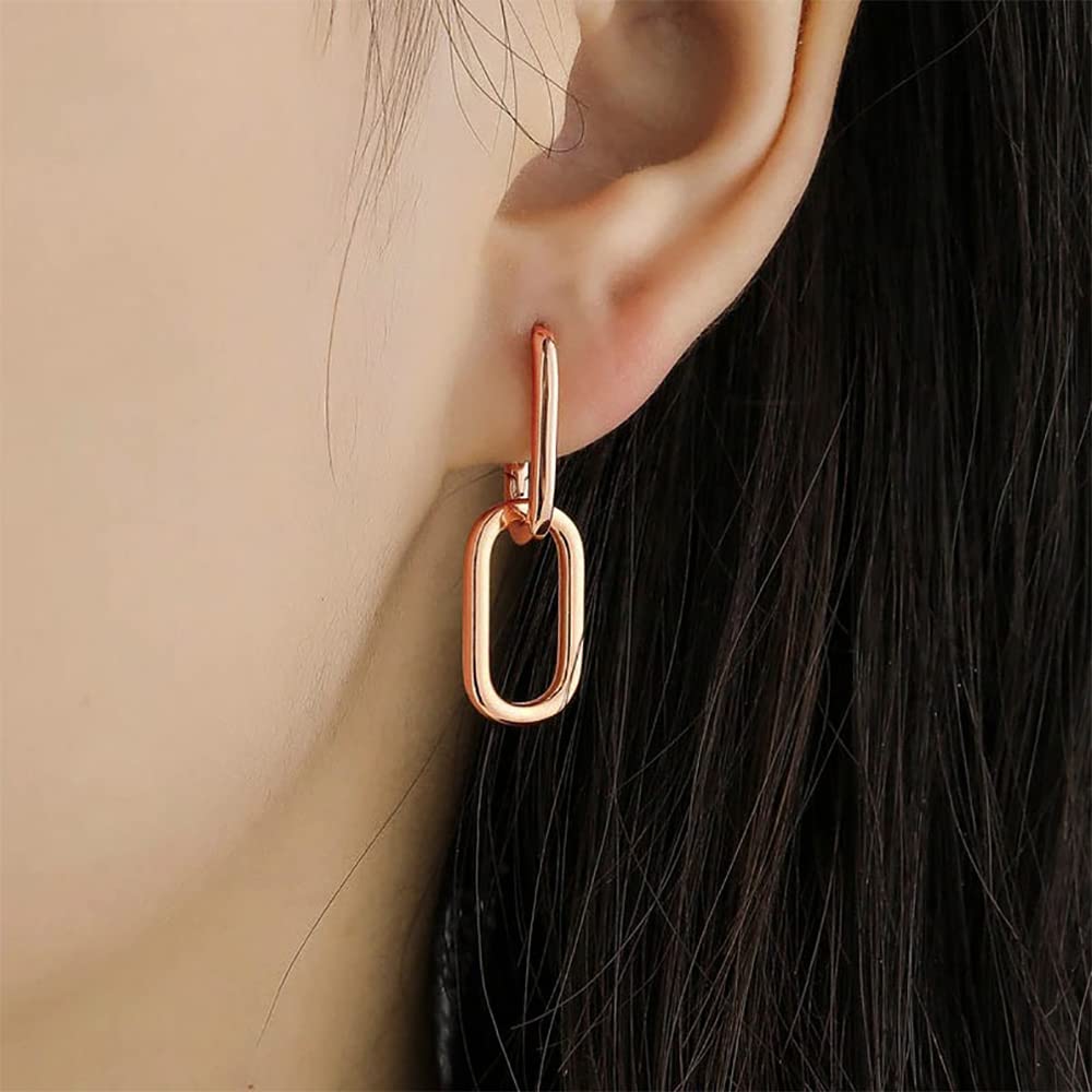 Zarte Paperclip Huggie Hoop Ohrringe | Shop Nory