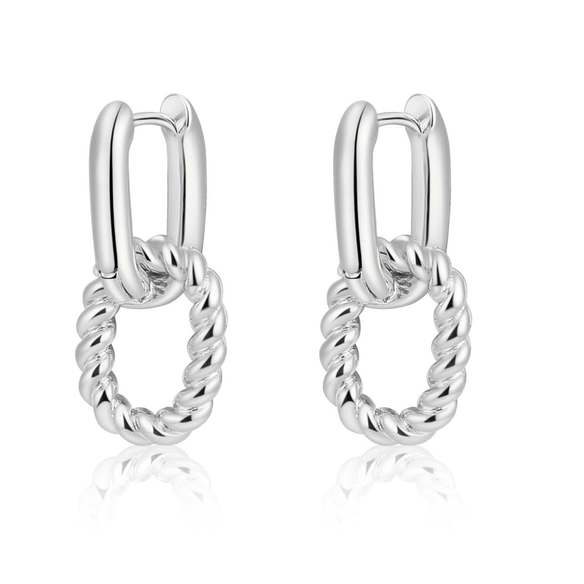 Zarte Twist Huggie Hoop Ohrringe | Shop Nory