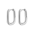 Zarte Papierclip Huggie Silber Creolen Ohrringe | Shop Nory
