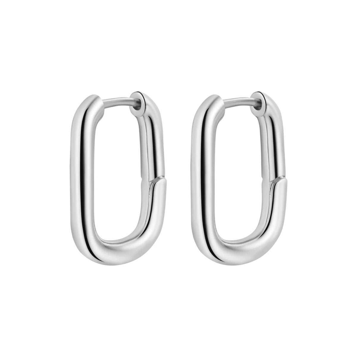 Zarte Papierclip Huggie Silber Creolen Ohrringe | Shop Nory
