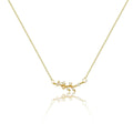 Diamant Blatt Blumen Halsketten | Shop Nory