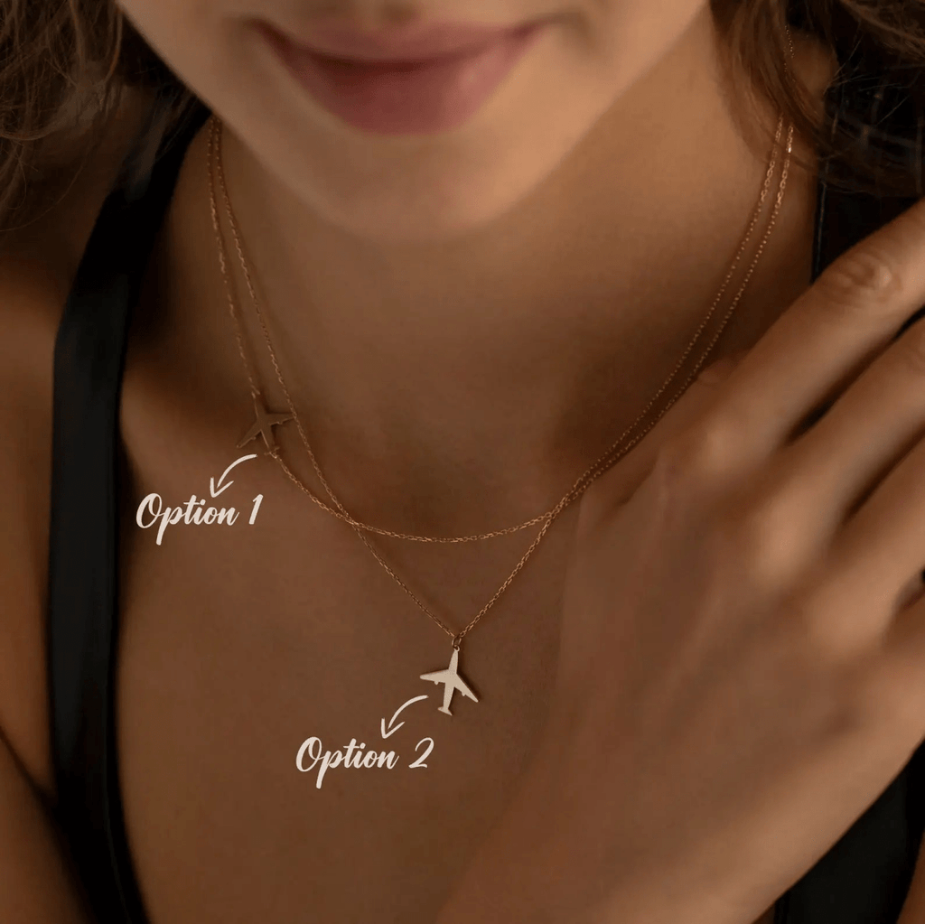 Goldene Flugzeug-Halsketten | Shop Nory