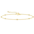 Goldene Perlen Fußkettchen | Shop Nory