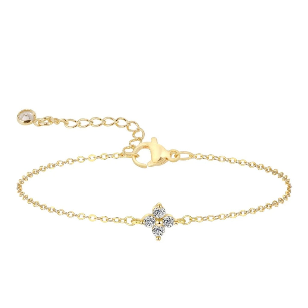 Gold CZ Blumen Armbänder | Shop Nory