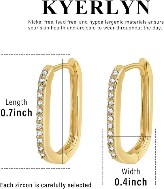 Gold CZ Huggie Hoop Ohrringe | Shop Nory