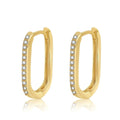 Gold CZ Huggie Hoop Ohrringe | Shop Nory