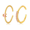 Gold CZ Stapelringe | Shop Nory