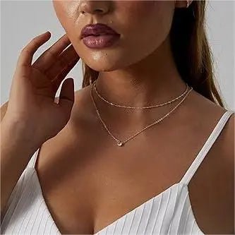 Gold Filled cubic Zirkonia Halsketten | Shop Nory