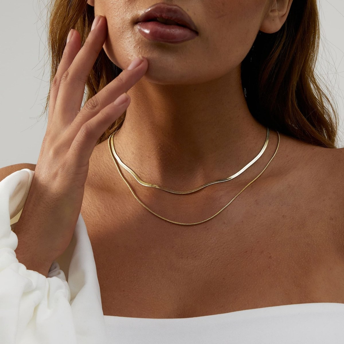 Gold-geschichtete Halsketten | Shop Nory