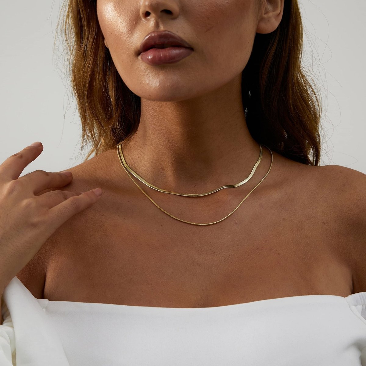 Gold-geschichtete Halsketten | Shop Nory