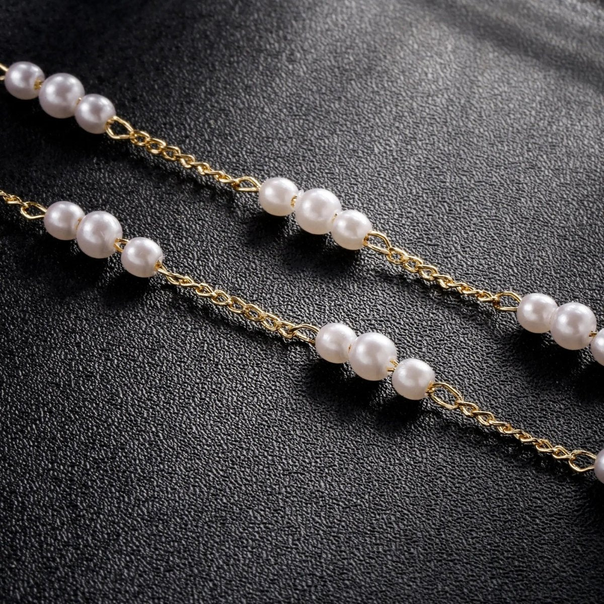 Goldene Perlen-Anklett-Armbänder Strand | Shop Nory