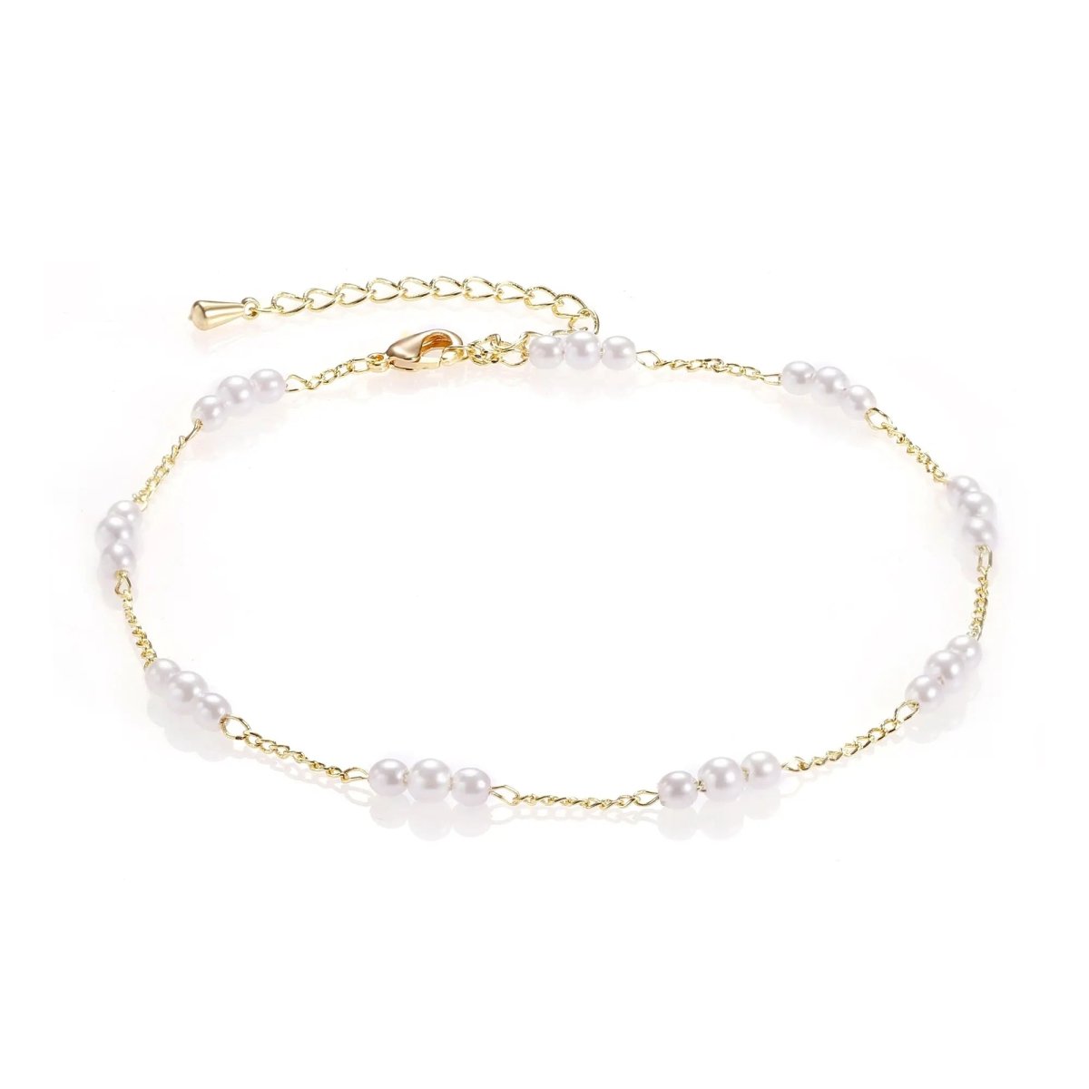Goldene Perlen-Anklett-Armbänder Strand | Shop Nory