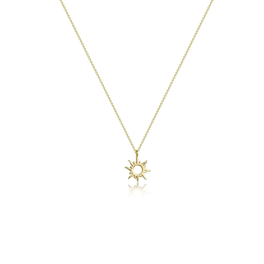 Goldplattierte Sonnen-Choker-Halsketten | Shop Nory