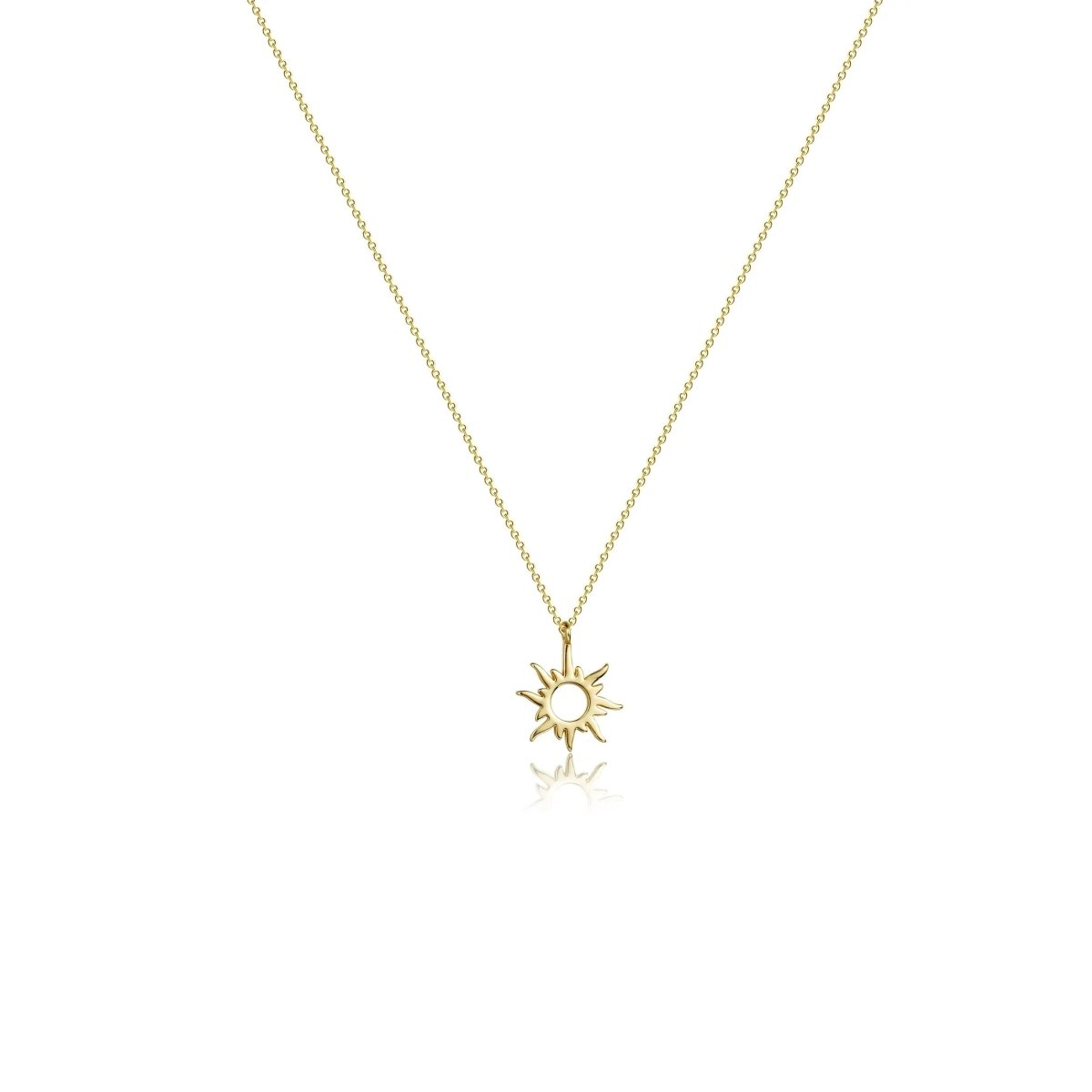 Goldplattierte Sonnen-Choker-Halsketten | Shop Nory