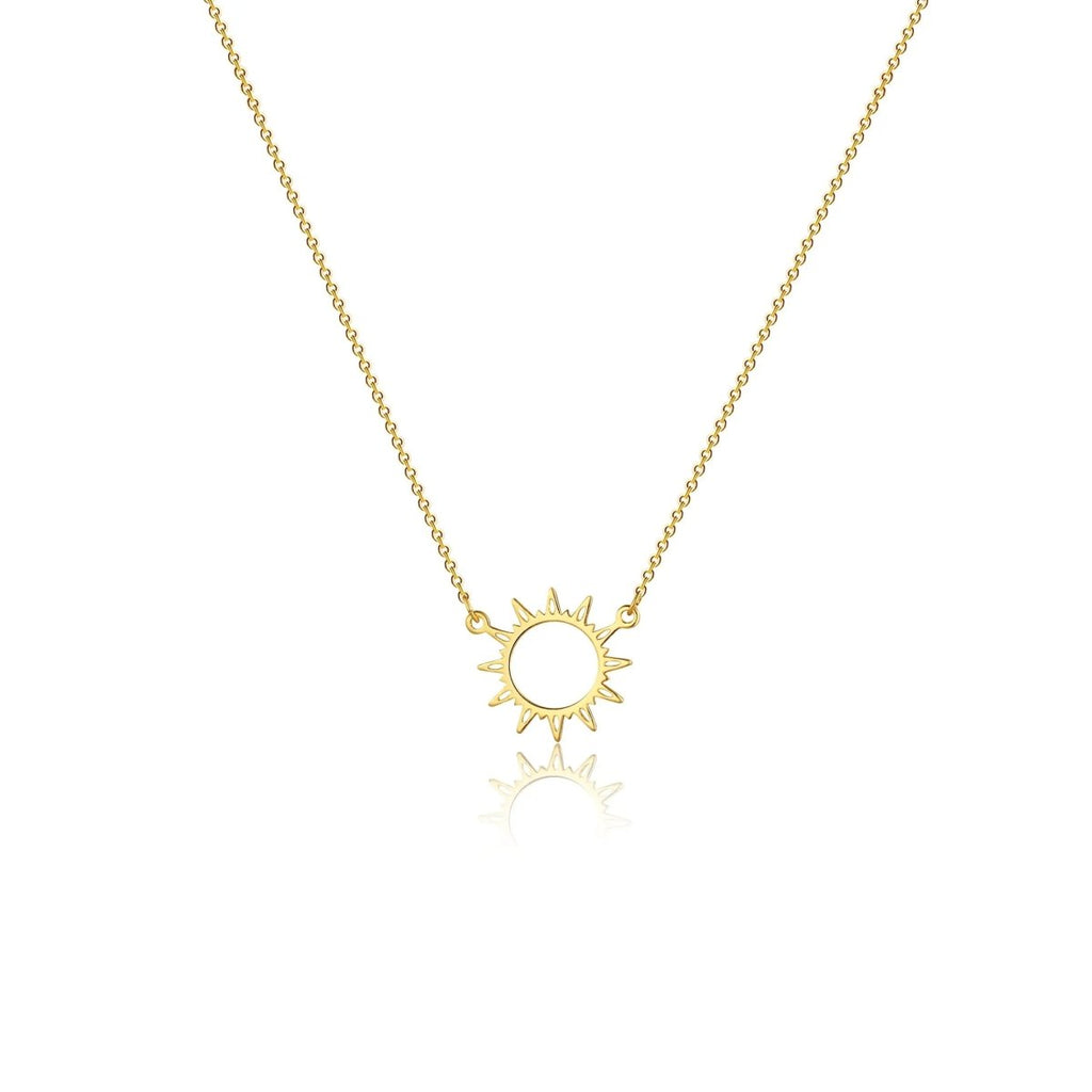 Goldplattierte Sonnen-Choker-Halsketten | Shop Nory