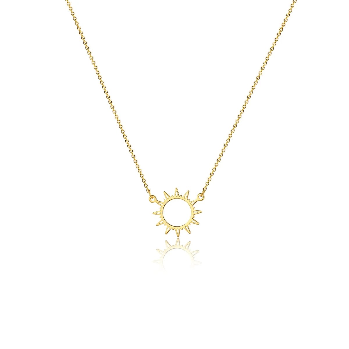 Goldplattierte Sonnen-Choker-Halsketten | Shop Nory