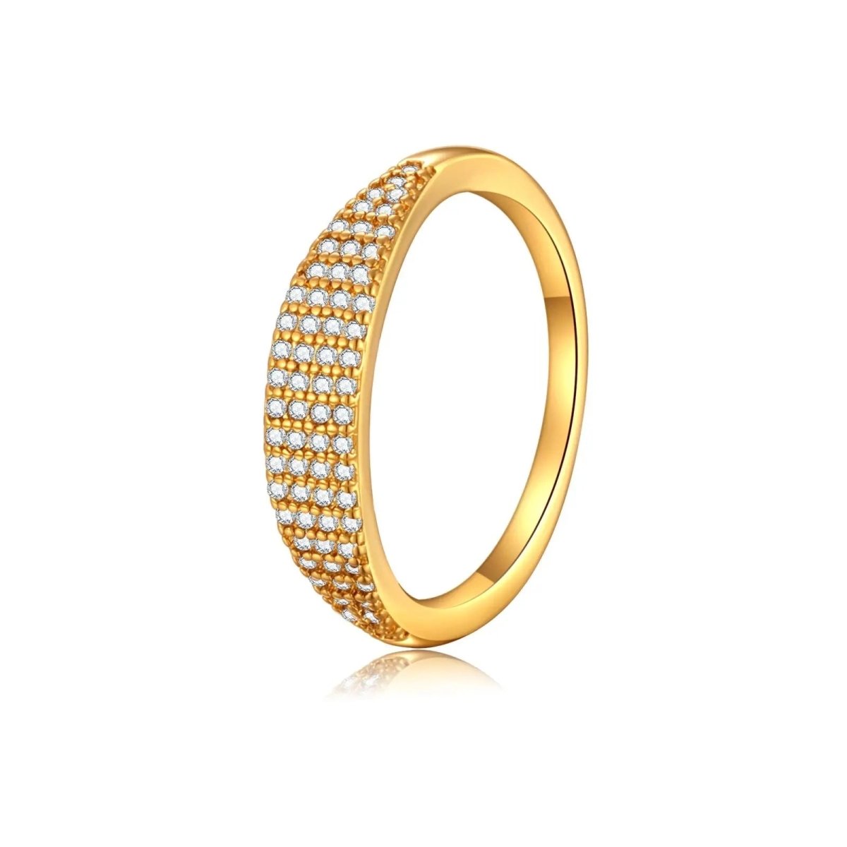 Gold Funken CZ Ringe Größe 6 bis 9 | Shop Nory