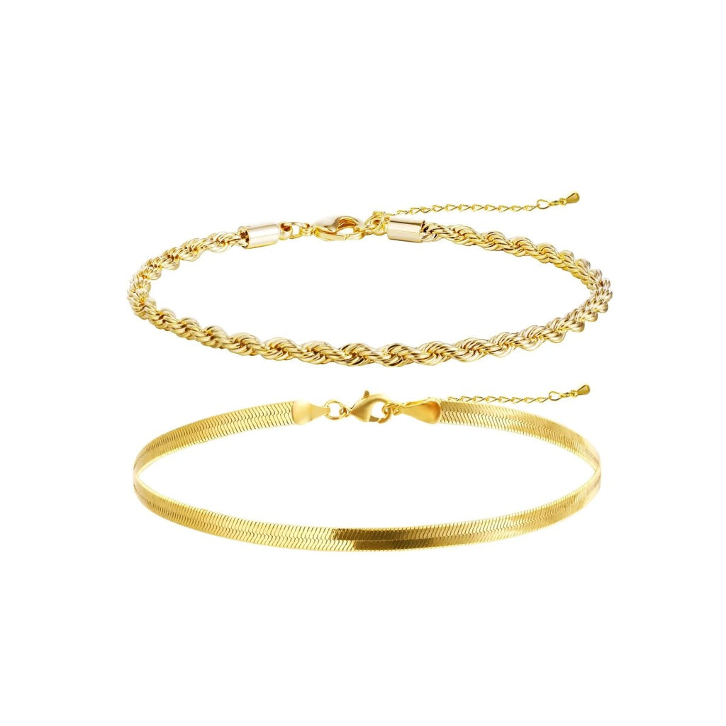 Gold Verdrehte Armbänder | Shop Nory