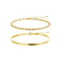 Gold Verdrehte Armbänder | Shop Nory