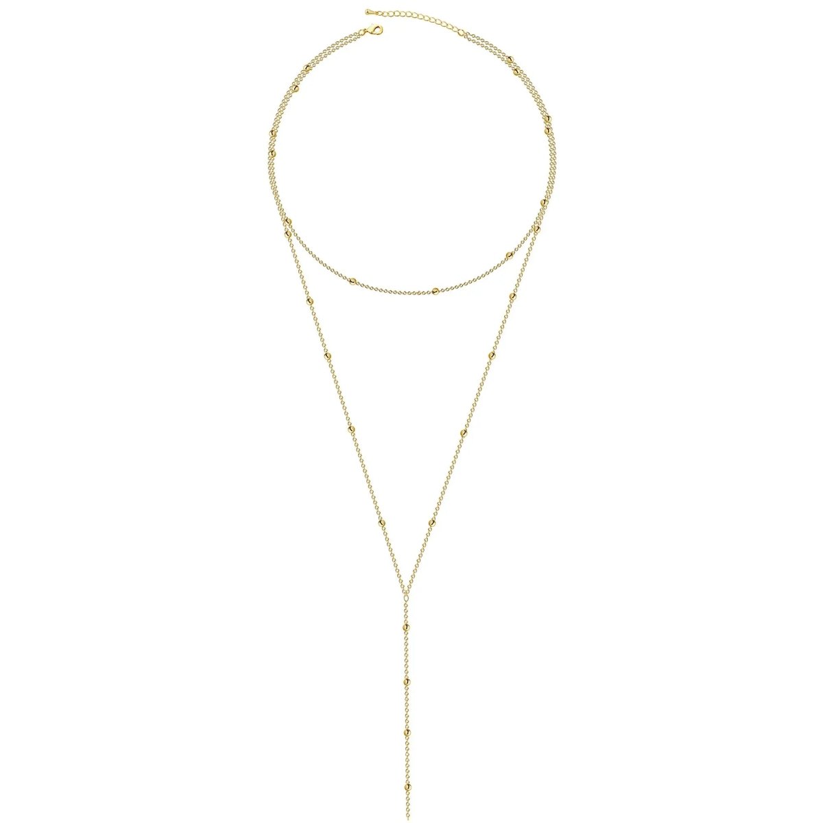 Gold Y-förmige zarte Halsketten | Shop Nory