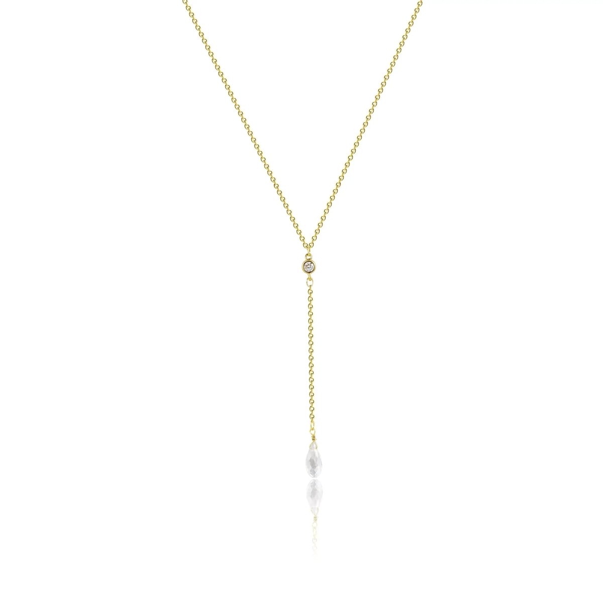 Gold Y-förmige zarte Halsketten | Shop Nory