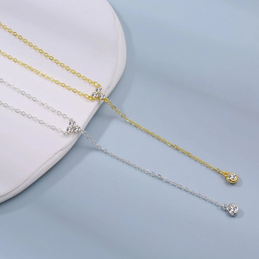 Gold Y-förmige zarte Halsketten | Shop Nory