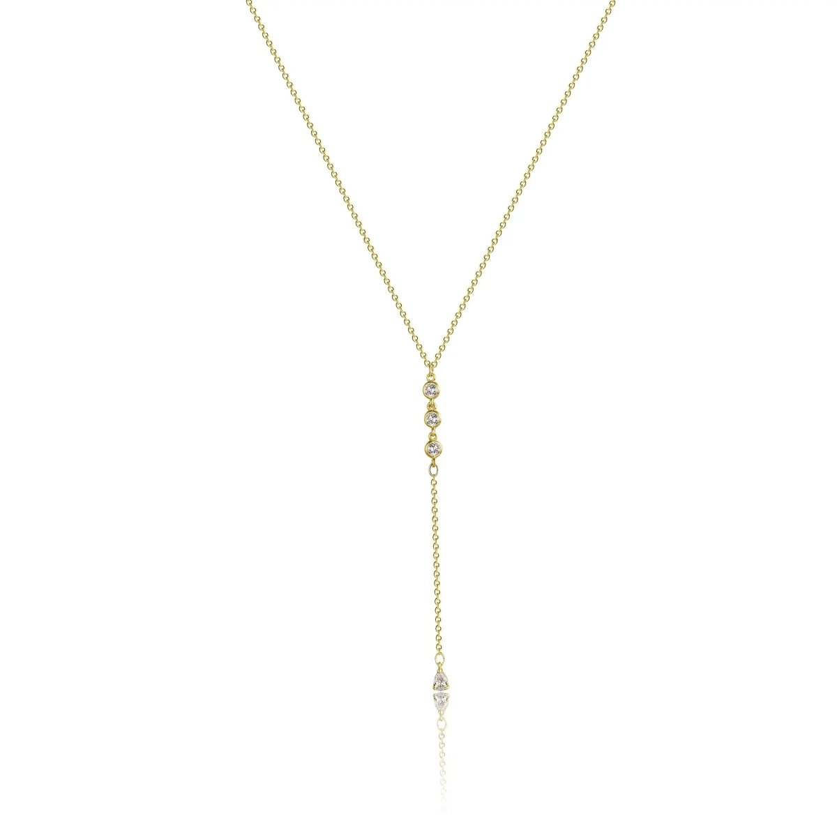 Gold Y-förmige zarte Halsketten | Shop Nory