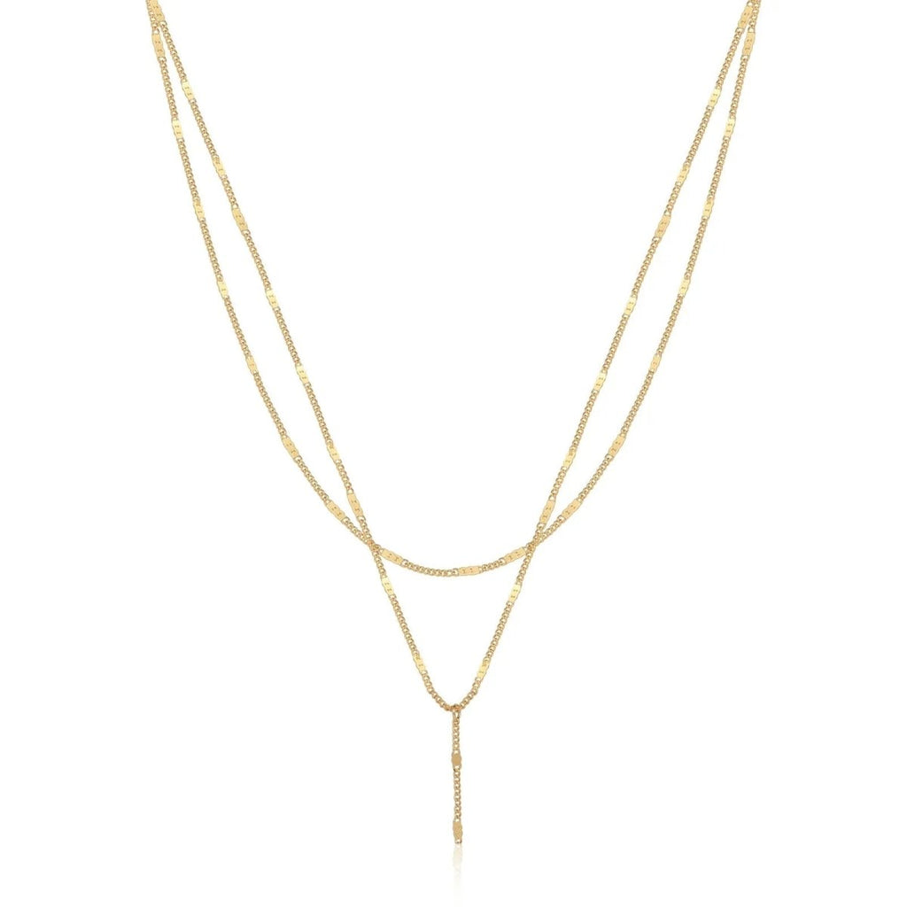 Gold Y-förmige zarte Halsketten | Shop Nory