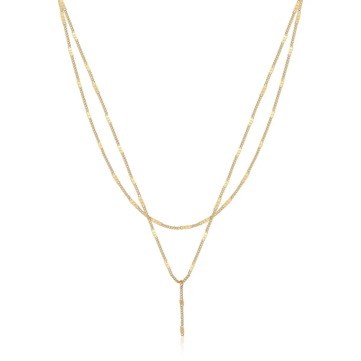 Gold Y-förmige zarte Halsketten | Shop Nory