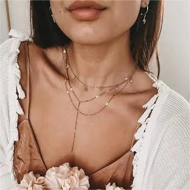Gold Y-förmige zarte Halsketten | Shop Nory