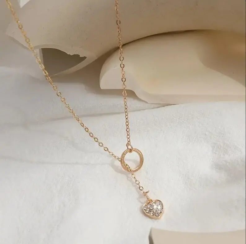 Gold Y-förmige zarte Halsketten | Shop Nory