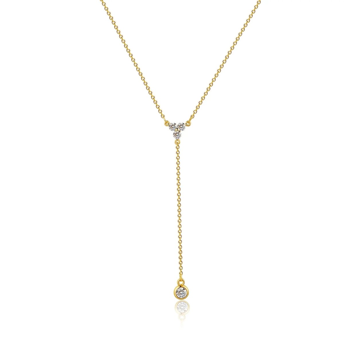 Gold Y-förmige zarte Halsketten | Shop Nory