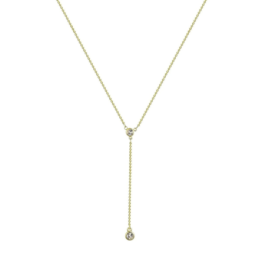 Gold Y-förmige zarte Halsketten | Shop Nory