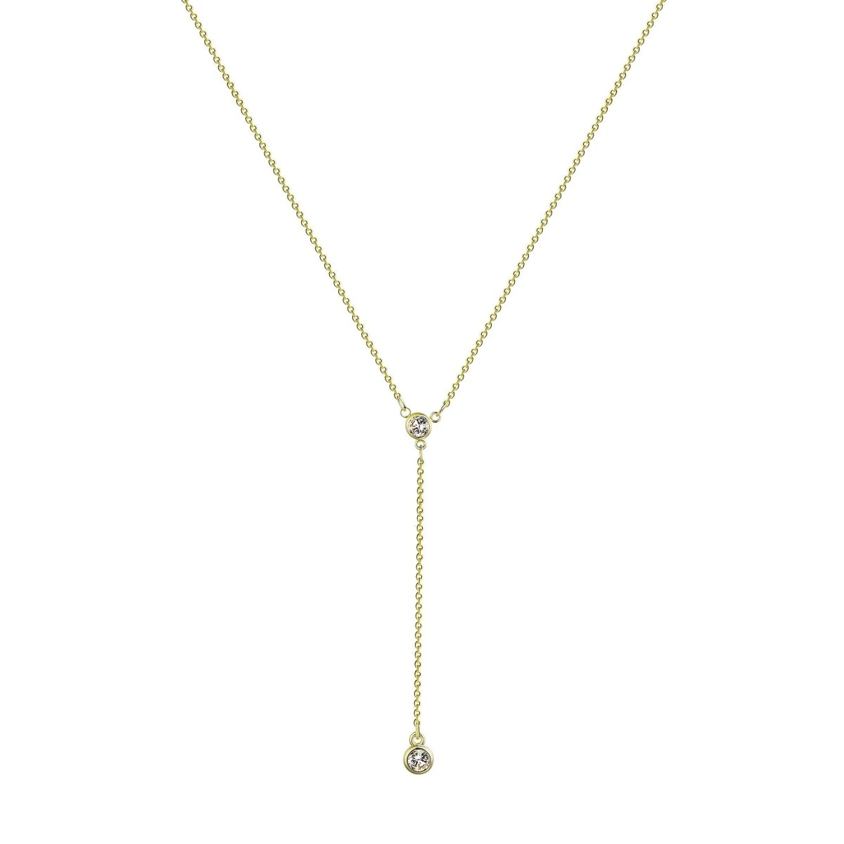 Gold Y-förmige zarte Halsketten | Shop Nory