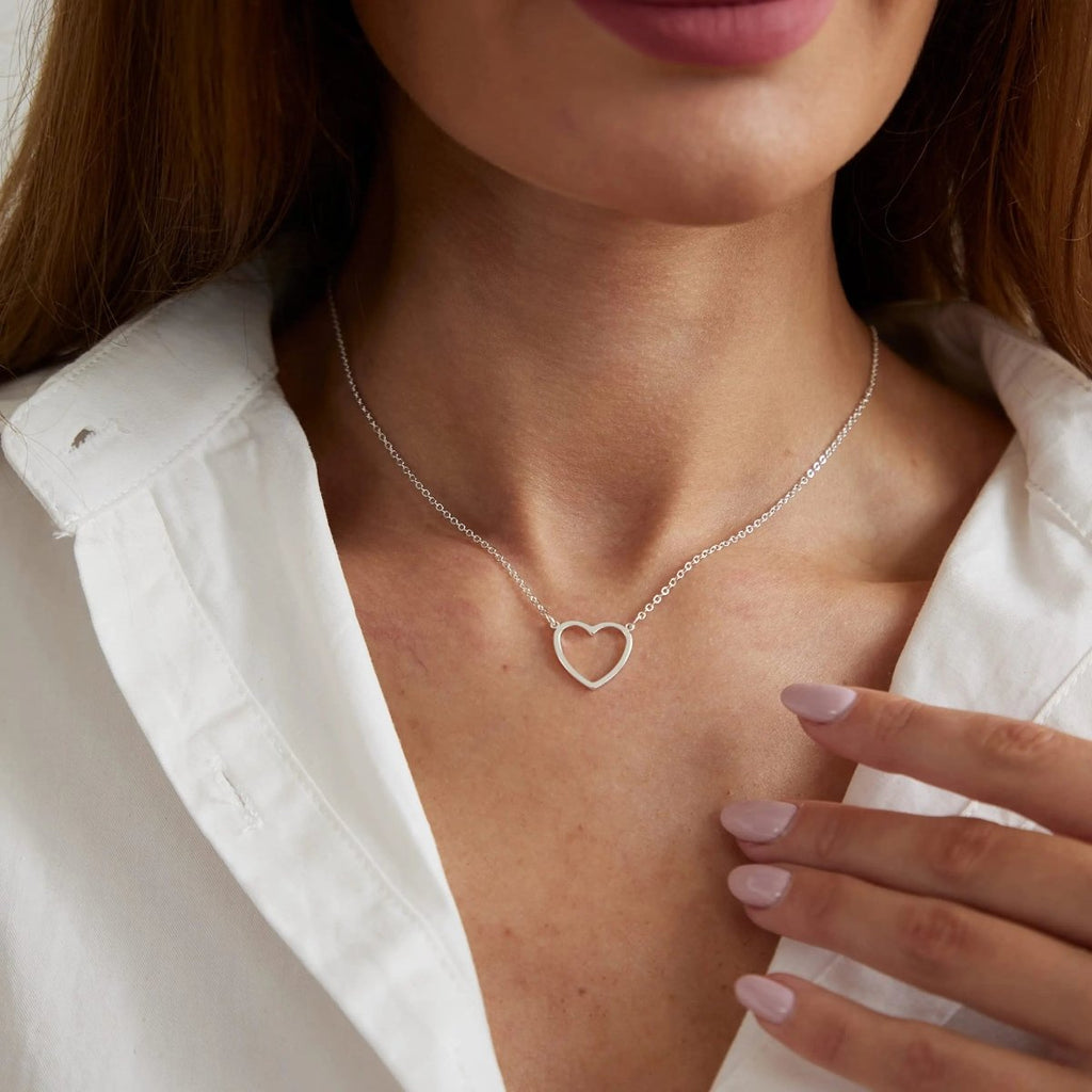 Gold/Silber Hohle Herz Halsketten | Shop Nory
