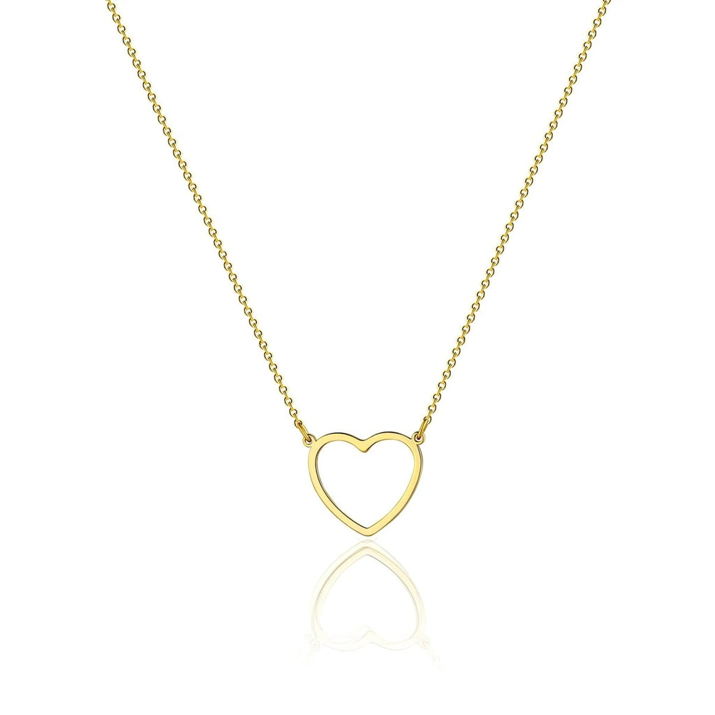 Gold/Silber Hohle Herz Halsketten | Shop Nory