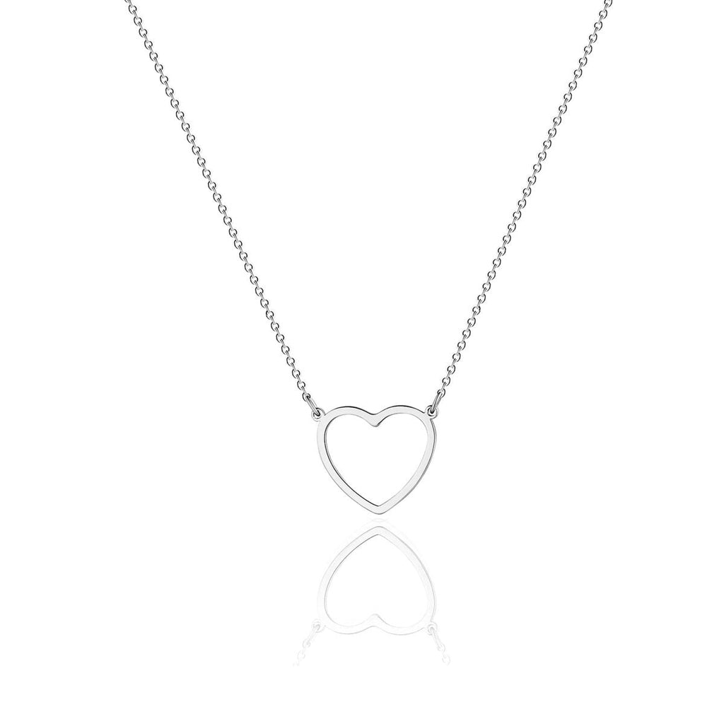 Gold/Silber Hohle Herz Halsketten | Shop Nory