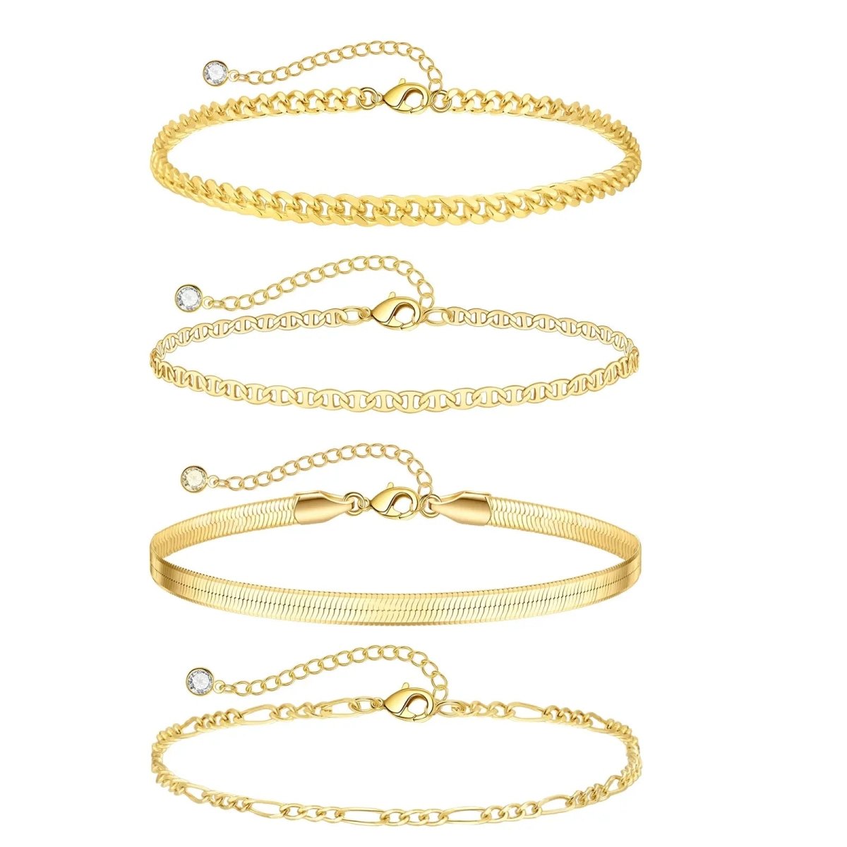 Layered Fußgelenkarmbänder | Shop Nory