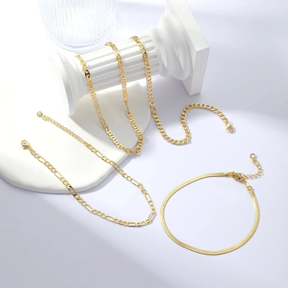 Layered Fußgelenkarmbänder | Shop Nory