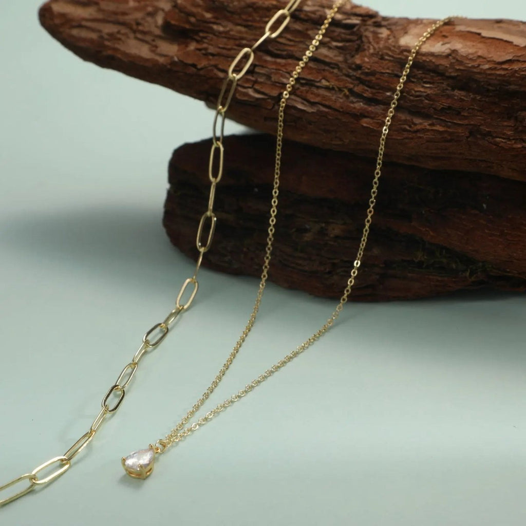Schichtige Diamant CZ Halsketten | Shop Nory