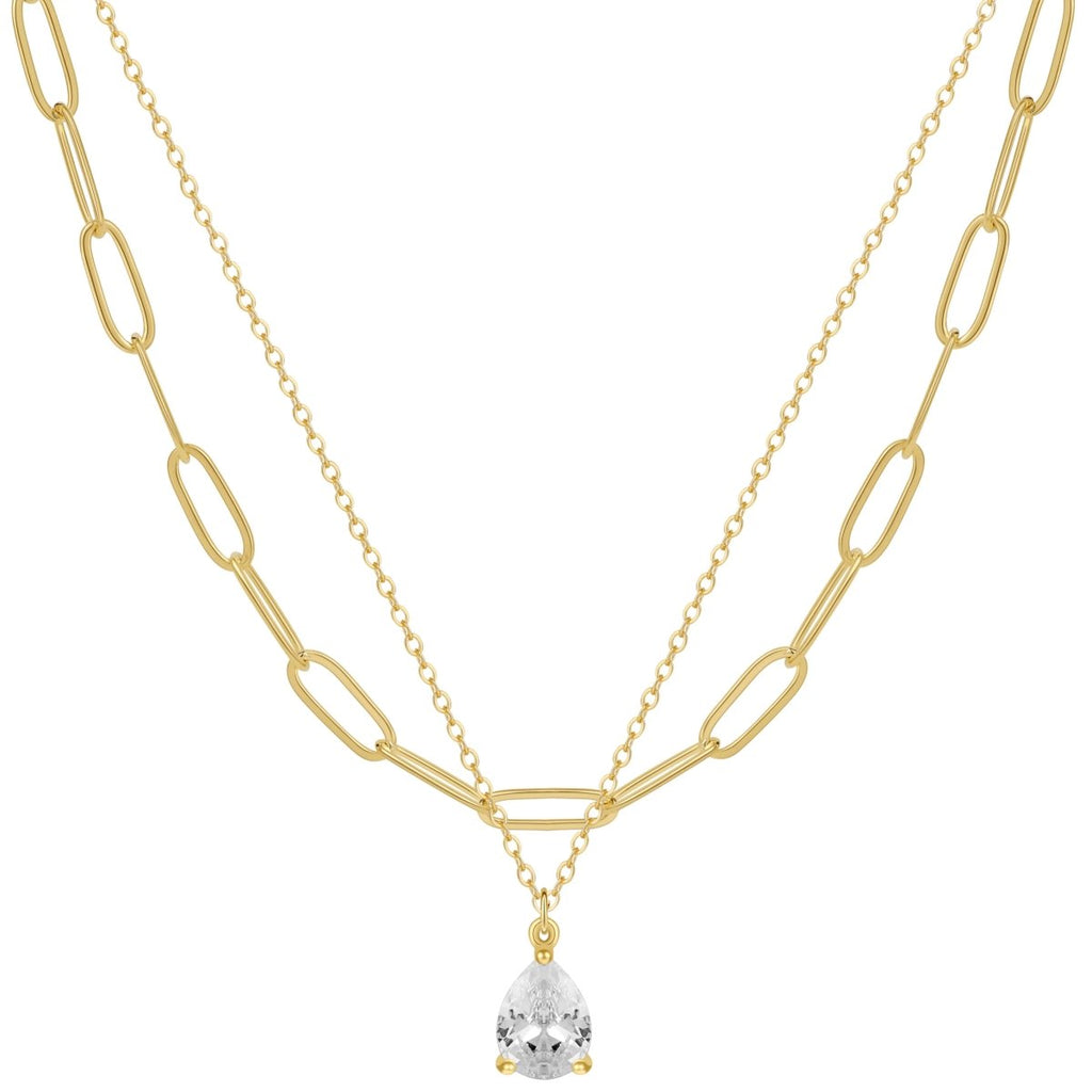 Schichtige Diamant CZ Halsketten | Shop Nory