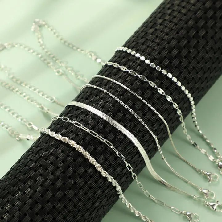 Gestapelte Gold/Silber Armbänder | Shop Nory