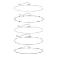 Gestapelte Silber-Anklets | Shop Nory
