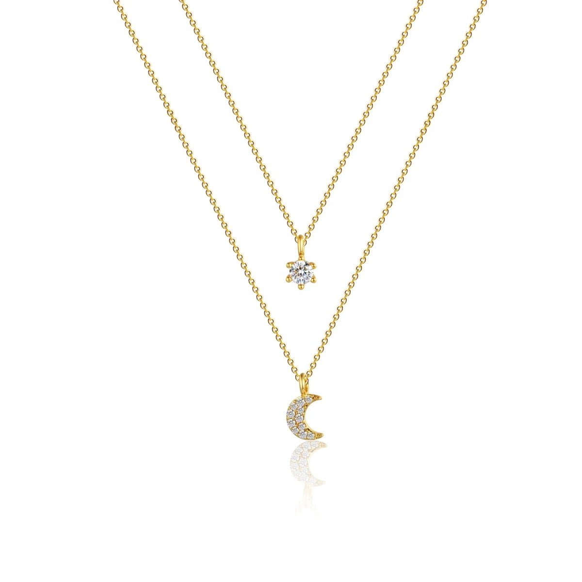 Mond Kubik Zirkonia Choker Halsketten | Shop Nory