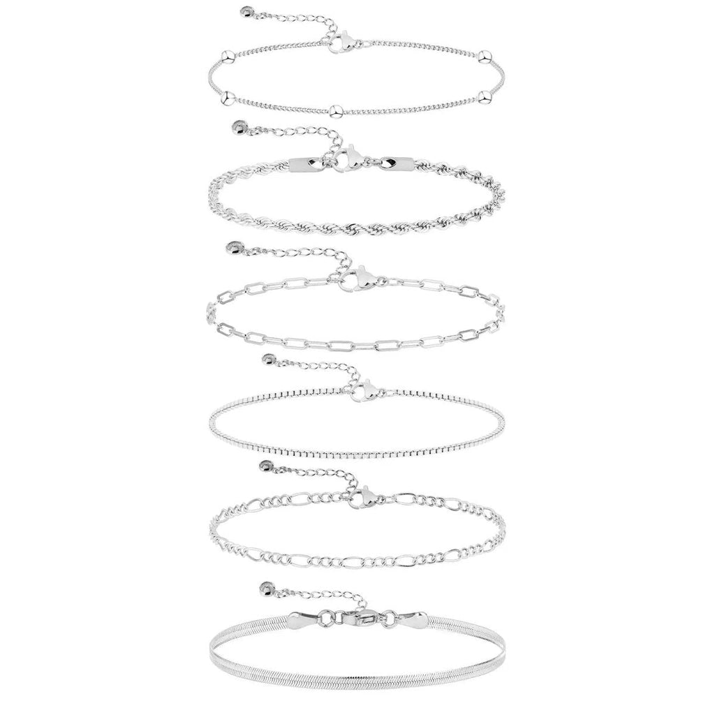 Silber/Gold Armreifen Stapel | Shop Nory