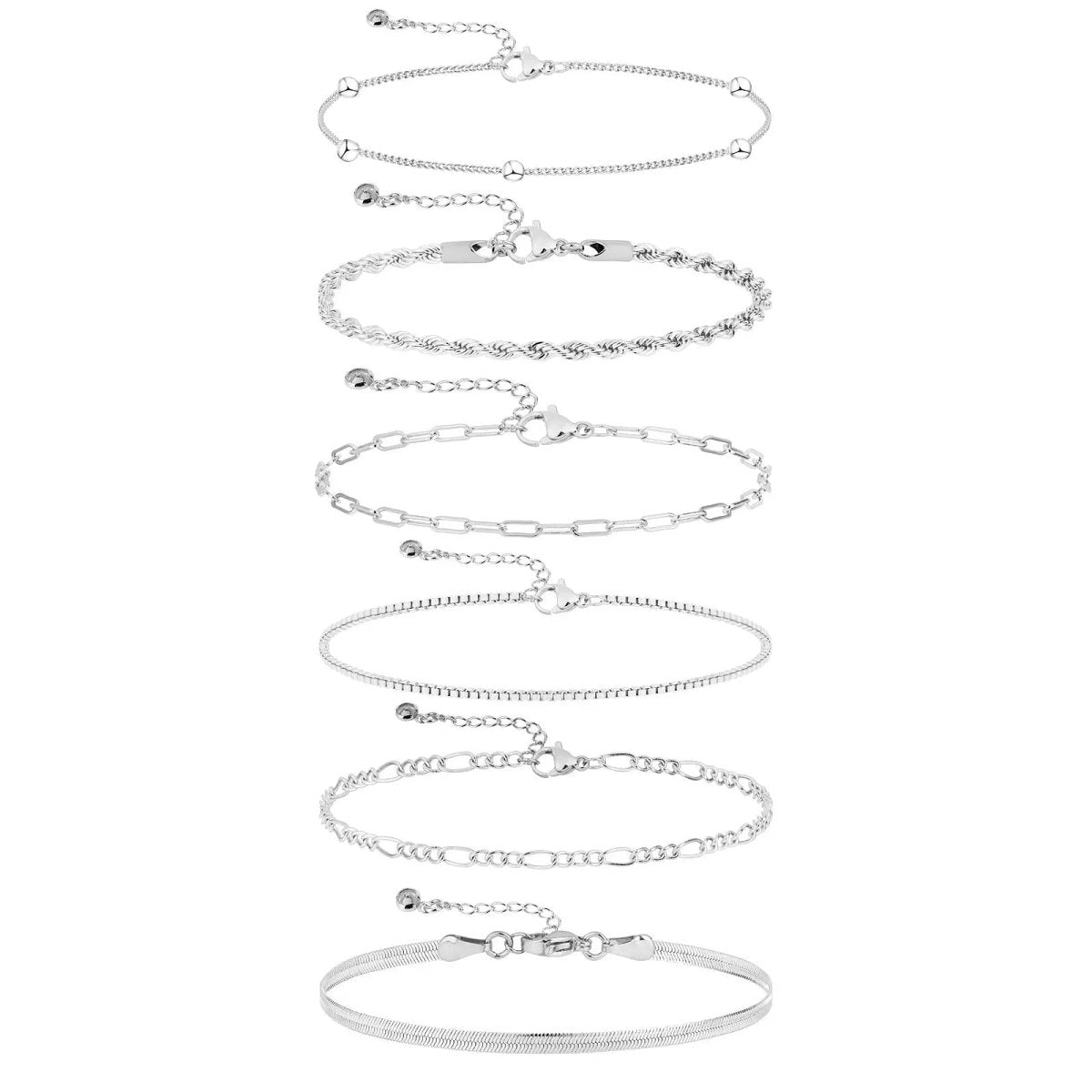Silber/Gold Armreifen Stapel | Shop Nory
